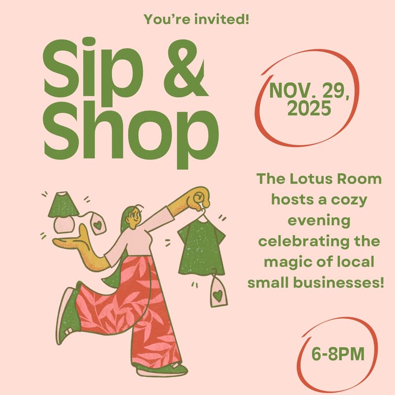 Cover Image for Sip & Shop at The Lotus Room!