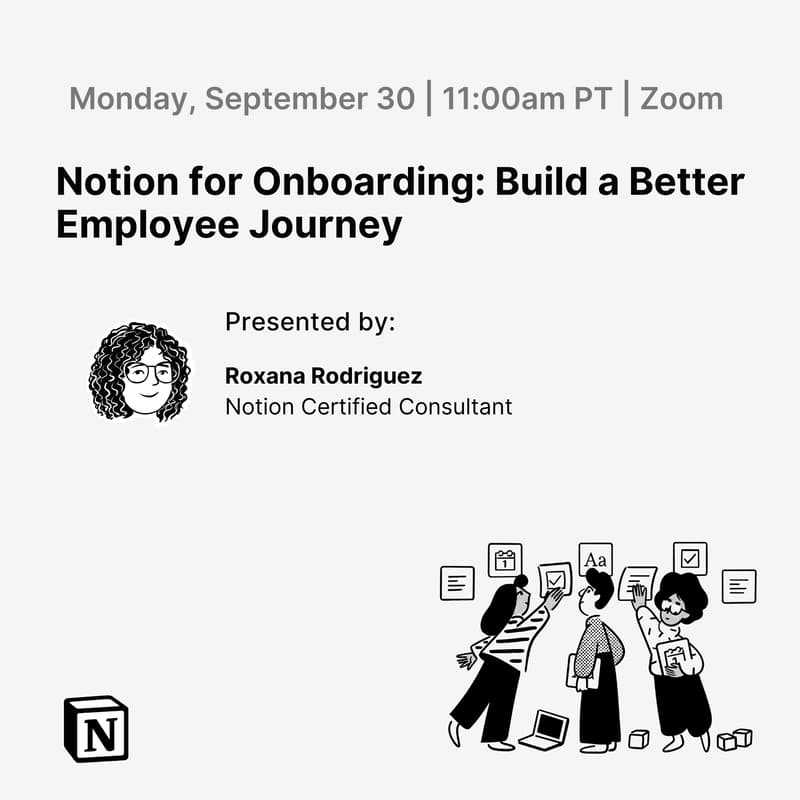 Cover Image for Notion for Onboarding: Build a Better Employee Journey