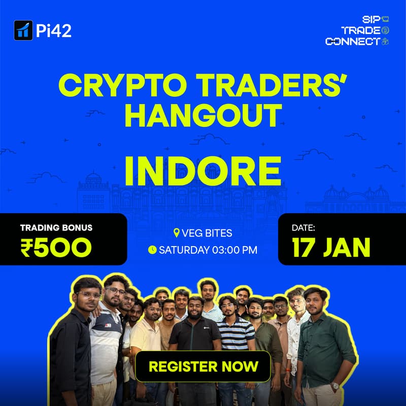 Cover Image for Pi42 Crypto Tradersβ Hangout - Indore