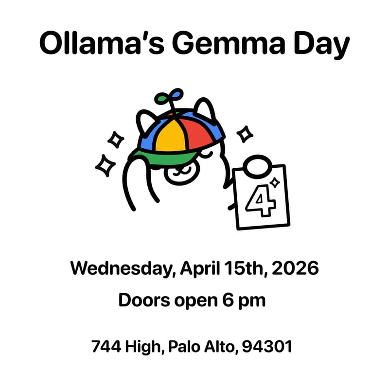 Cover Image for Ollama's Gemma Day in Palo Alto