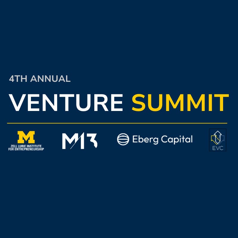 Cover Image for 4th Annual Venture Summit co-hosted by M13, Eberg Capital, and the Zell Lurie Institute