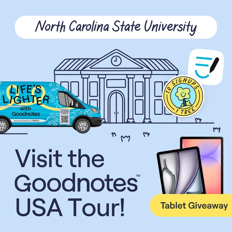 Cover Image for Don't Miss Out: Goodnotes at North Carolina State University
