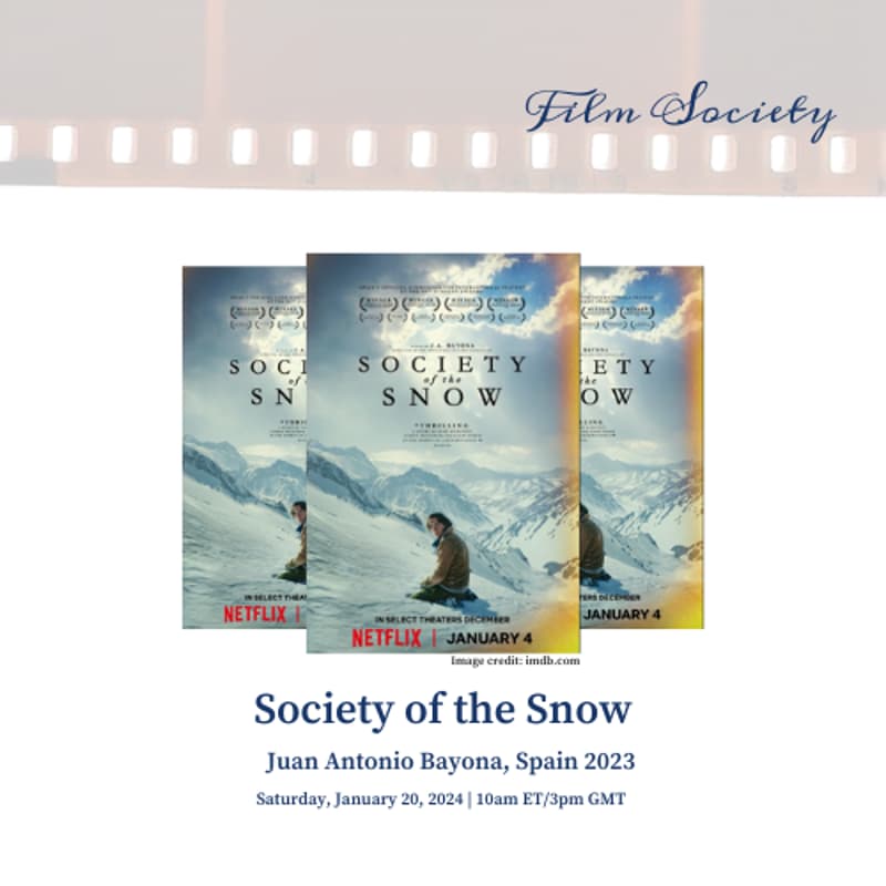 Cover Image for Film Society presents "Society of the Snow"