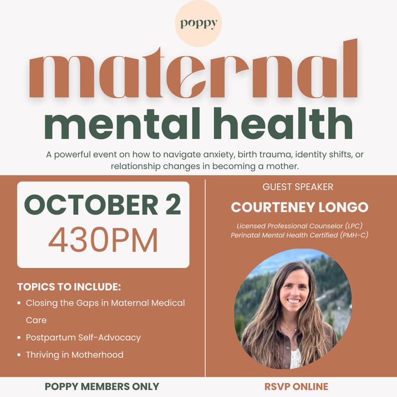 Cover Image for Maternal Mental Health with Courteney Longo | Speaker Series