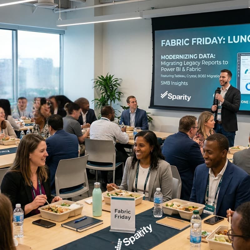Cover Image for Lunch and Learn: Microsoft Fabric Friday at Sparity