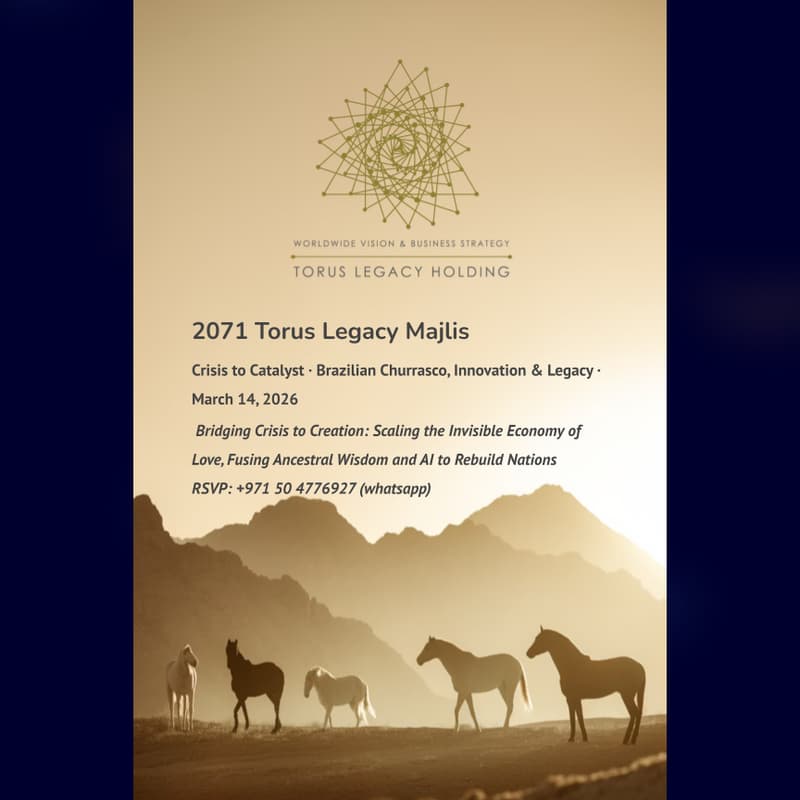 Cover Image for 2071 Torus Legacy Majlis Crisis to Catalyst · Brazilian Churrasco, Innovation & Legacy ·
