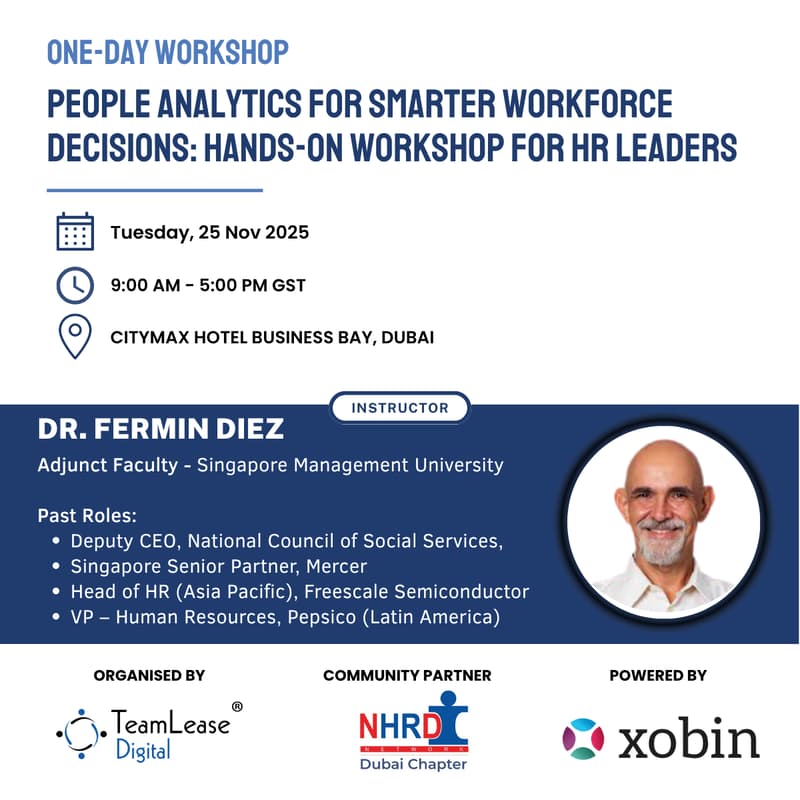 Cover Image for "People Analytics for Smarter Workforce Decisions": Hands-on Workshop for HR Leaders