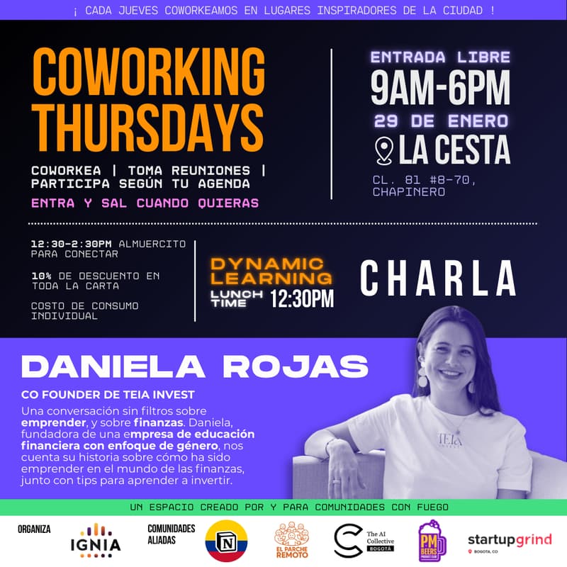Cover Image for Coworking Thursdays - 29 de Enero