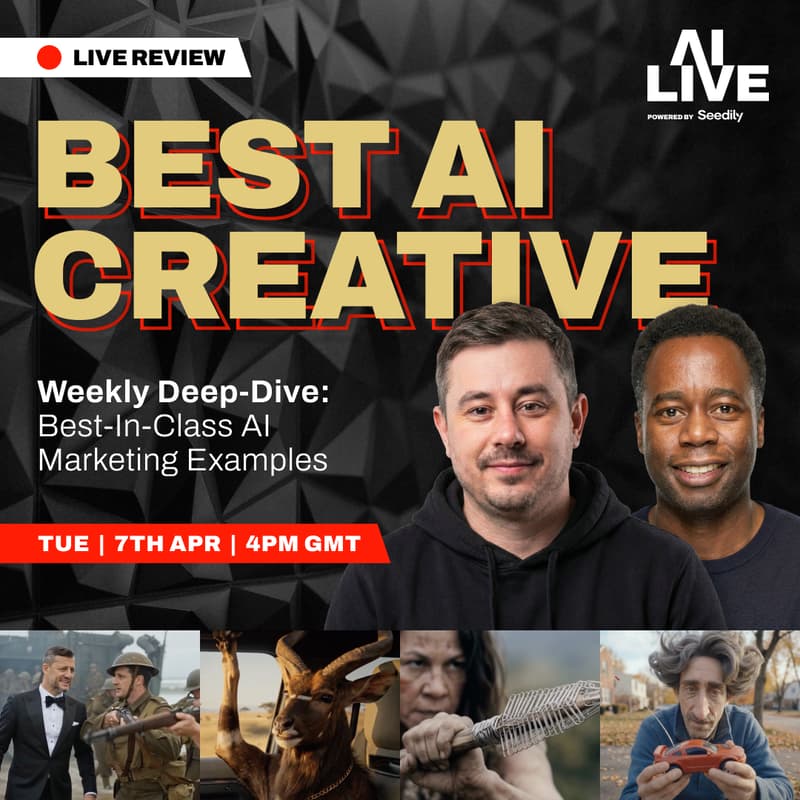 Cover Image for AI LIVE — Live Reviews, Real Reactions, The Best AI Creative of the Week