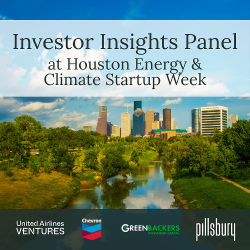 Cover Image for United Airlines Ventures x Chevron x Pillsbury: Investor Insights Panel