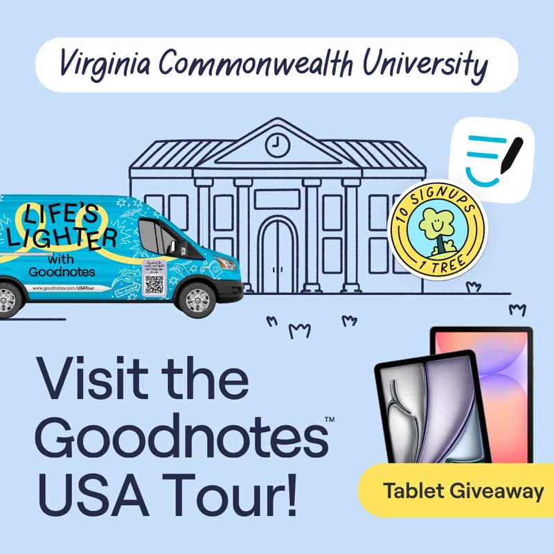 Cover Image for Don't Miss Out: Goodnotes at Virginia Commonwealth University