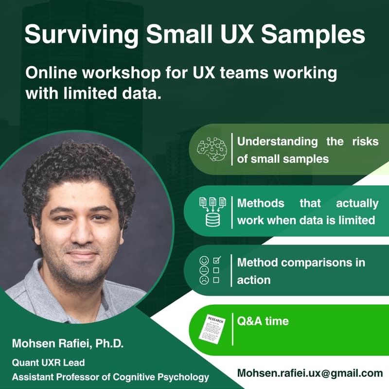 Cover Image for Surviving Small UX Samples