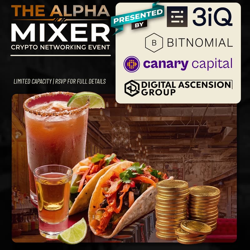 Cover Image for The Alpha Mixer presented by Canary Capital, Digital Ascension Group, Bitnomial & 3iQ