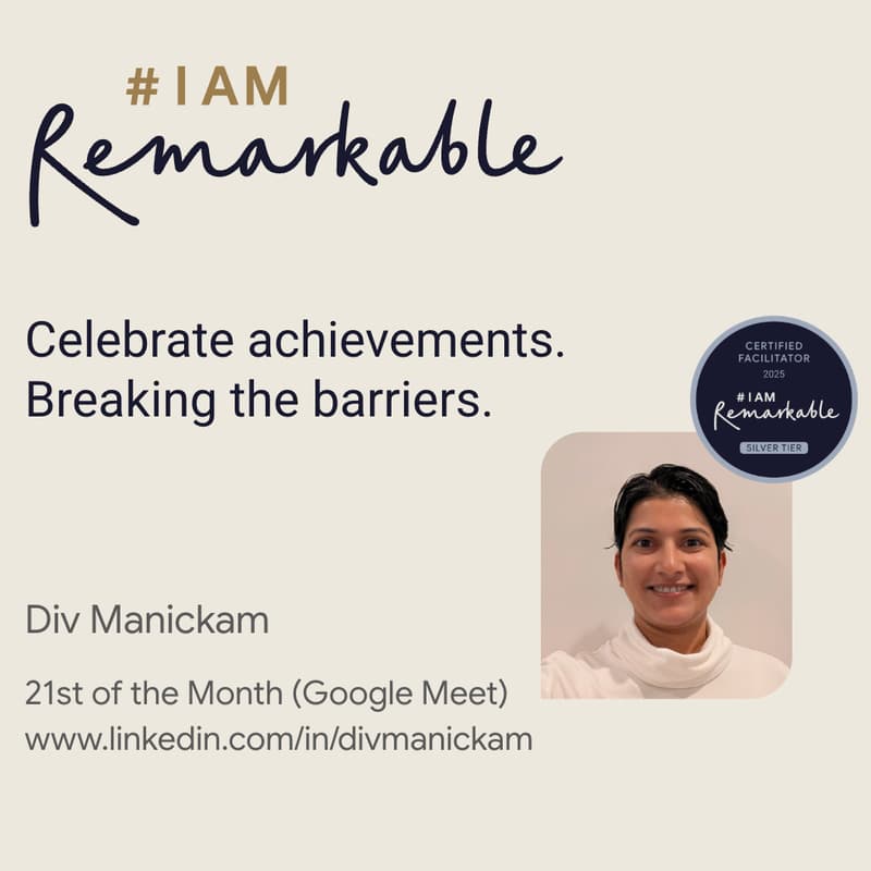 Cover Image for Elevate Your Impact: #IAmRemarkable Workshop [Apr 21 | IAR D19]