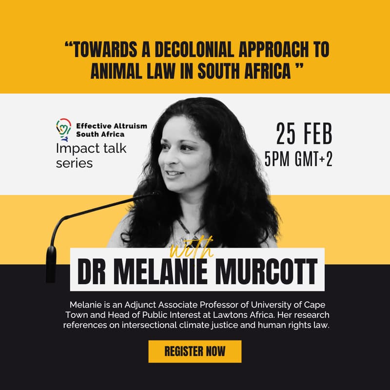 Cover Image for Towards a decolonial approach to animal law in South Africa