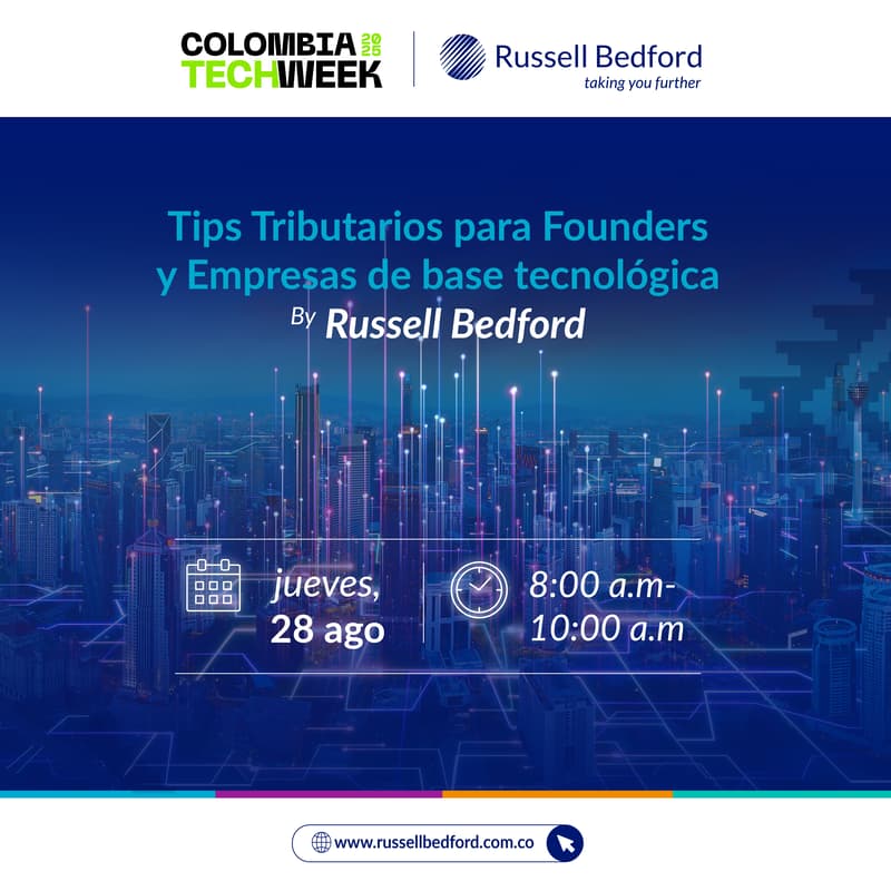 Cover Image for Tips Tributarios para Founders y Empresas de base tecnológica By Russell Bedford