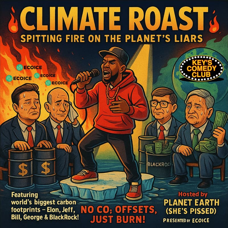 Cover Image for Climate Roast: Spitting Fire on the Planet's Liars!