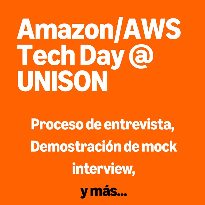 Cover Image for AWS/Amazon Tech Day @ UNISON