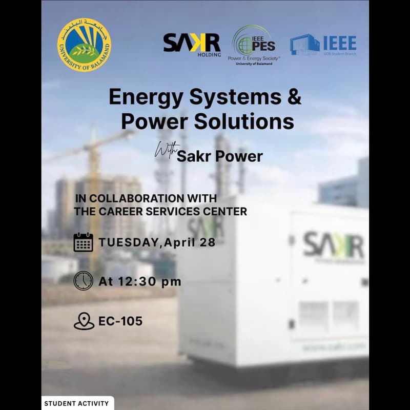 Cover Image for Energy Systems & Power Solutions With Sakr Power