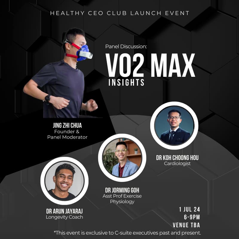 Cover Image for Healthy CEO Club Launch Event: VO2 Max Insights (Panel Discussion)
