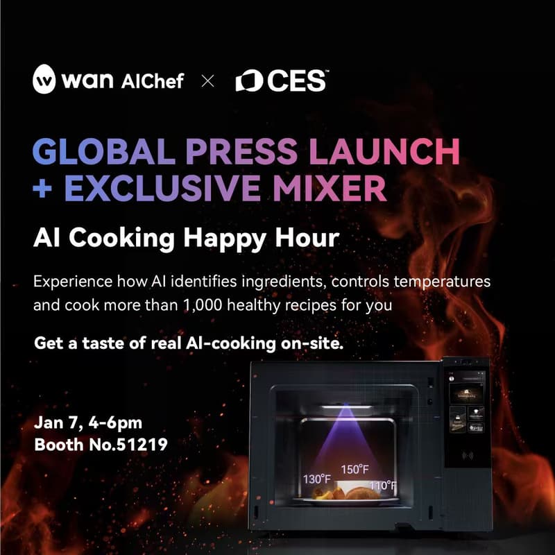 Cover Image for Snack & Drinks with an AI Chef - Press Launch & Mixer