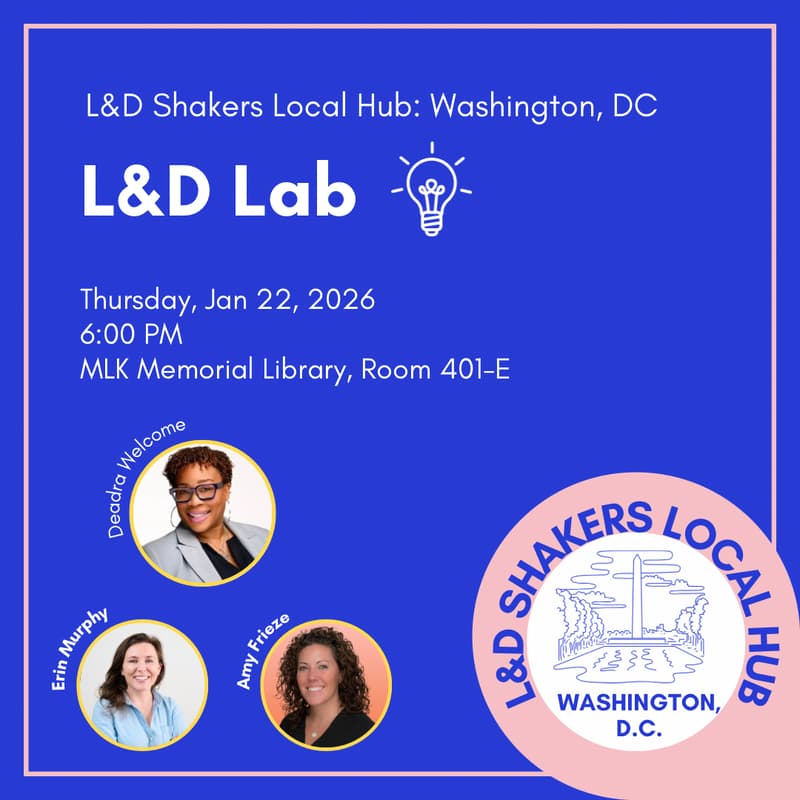 Cover Image for Local Hub Washington DC: L&D Lab at MLK Library