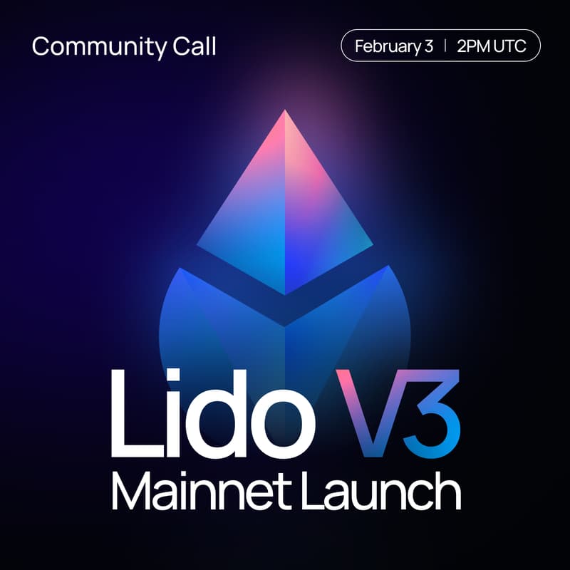 Cover Image for Lido V3 Mainnet Launch Community Call