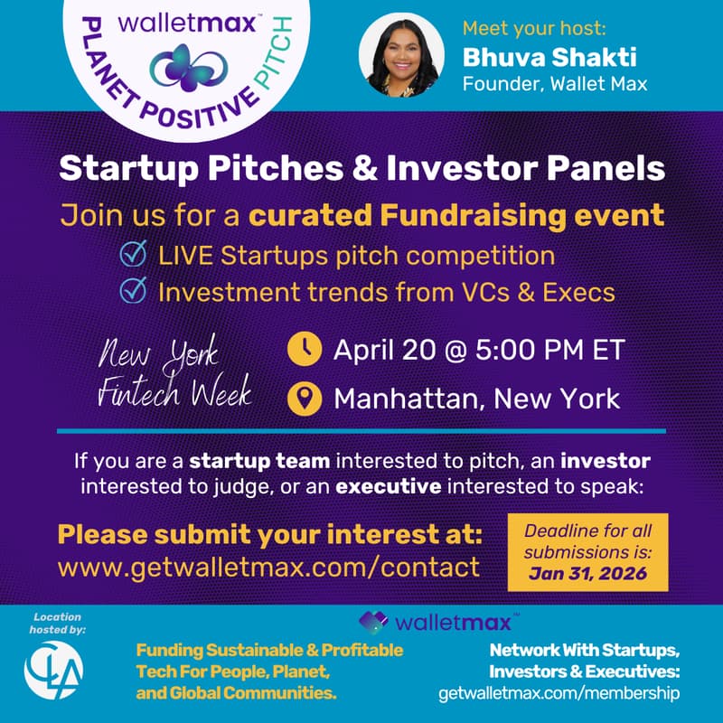 Cover Image for Fintech Startups Pitch Competition by Wallet Max