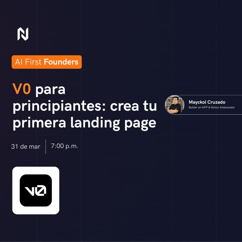 Cover Image for V0 para principiantes: crea tu primera landing page