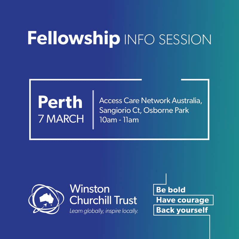 Cover Image for Churchill Fellowship information session: Perth