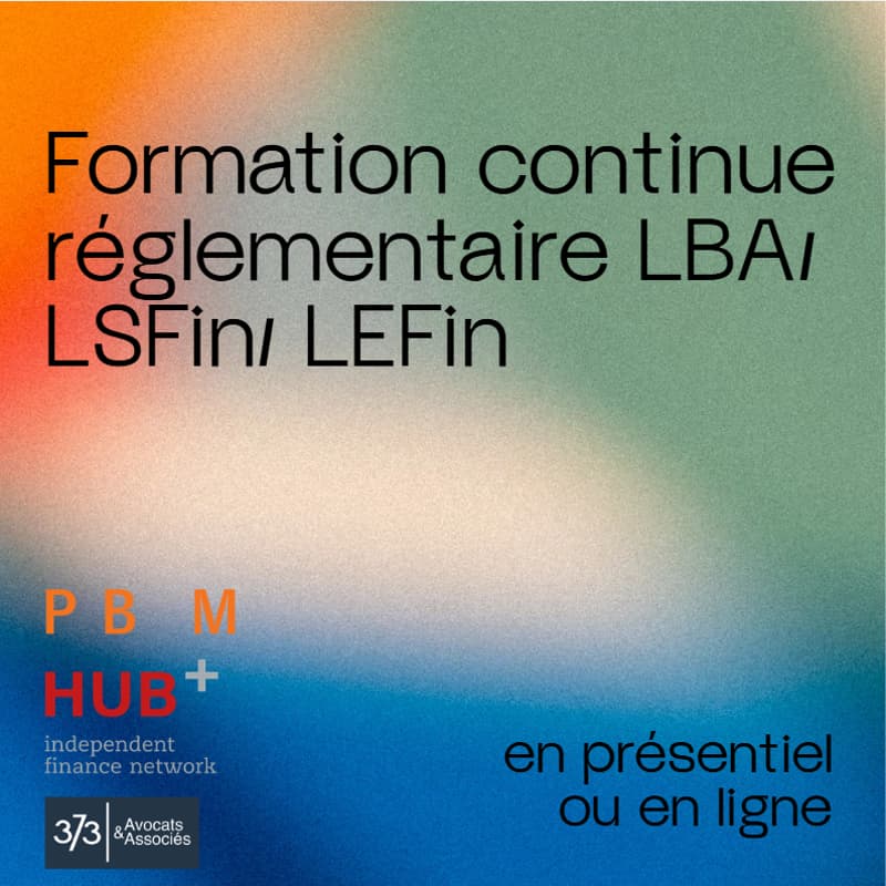 Cover Image for Formation continue réglementaire LBA/LSFin/LEFIN