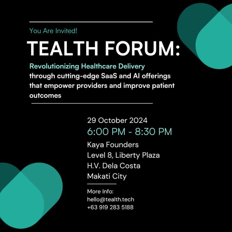 Cover Image for Tealth Forum: Revolutionizing Healthcare Delivery