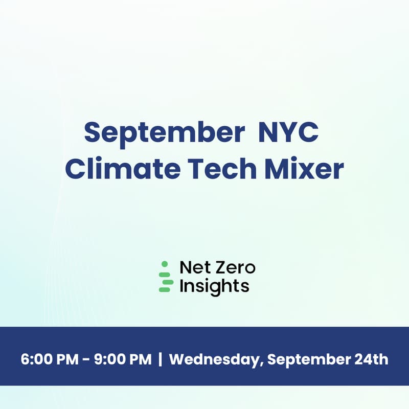 Cover Image for September Climate Tech Mixer