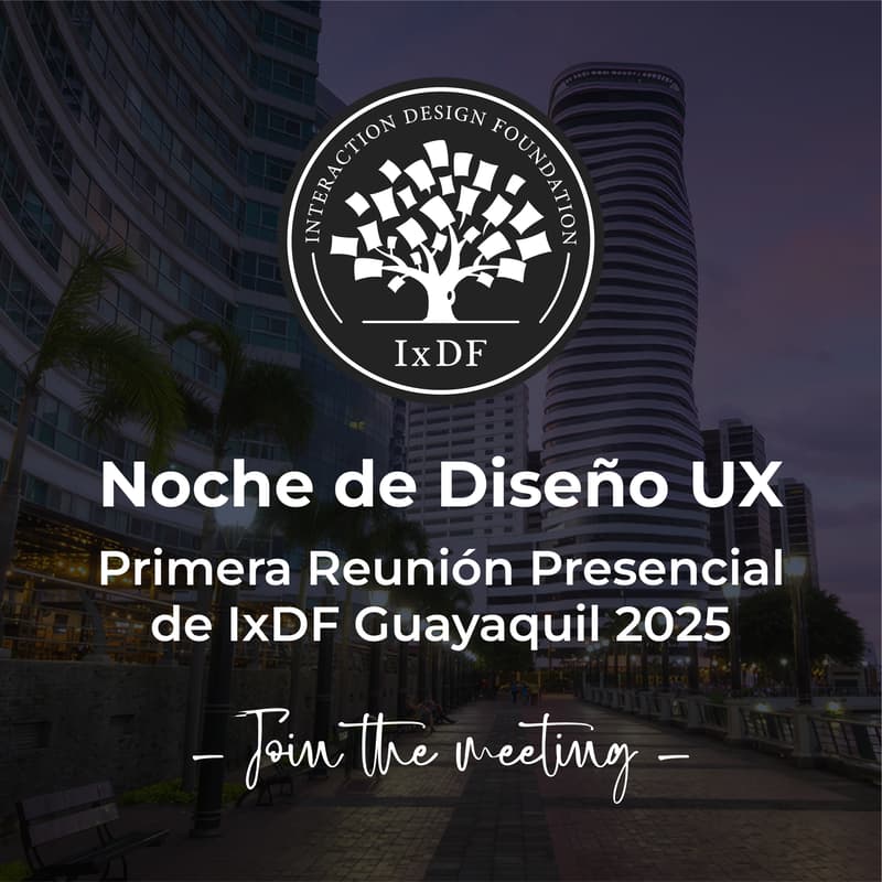 Cover Image for Noche de Diseño – Encuentro presencial IxDF Guayaquil
