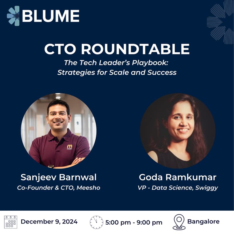 Cover Image for CTO Roundtable Discussion: The Tech Leader’s Playbook: Strategies for Scale and Success