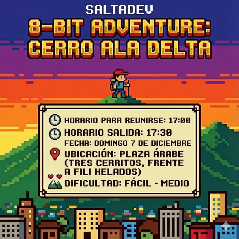 Cover Image for 8-Bit Adventure: Cerro Ala Delta | SaltaDev