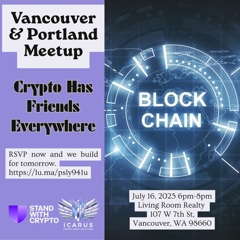 Cover Image for Vancouver & Portland Meetup ~ Crypto Has Friends Everywhere