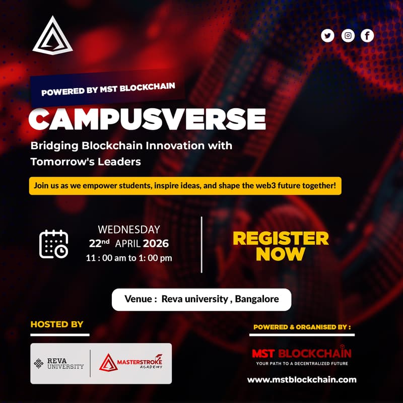 Cover Image for CampusVerse by MST Blockchain {Reva University}