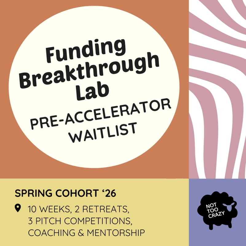 Cover Image for Funding Breakthrough Lab: Pre-Accelerator WAITLIST