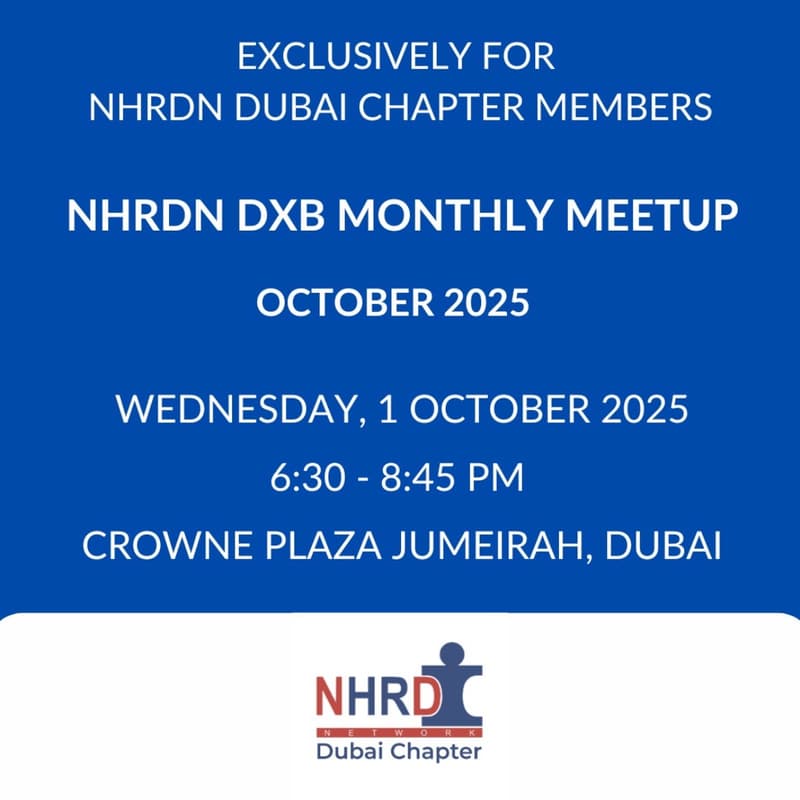 Cover Image for NHRDN DXB Monthly Meetup - October 2025