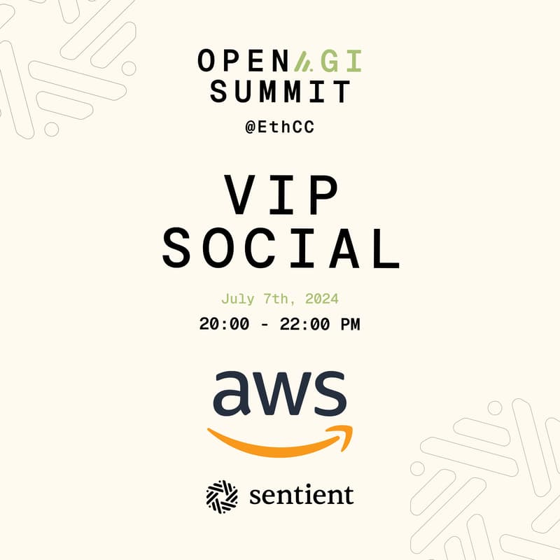 Cover Image for Open AGI Summit Closing VIP Social and Waffle Making by AWS & Sentient