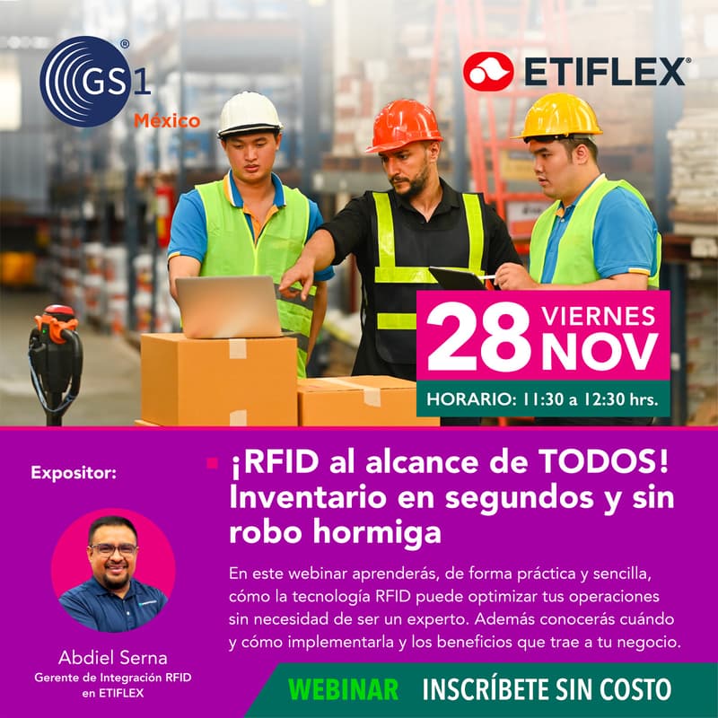 Cover Image for ¡RFID al alcance de TODOS! Inventario en segundos y sin robo hormiga