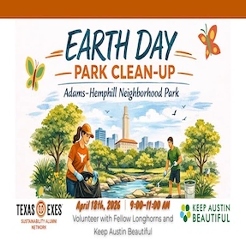 Cover Image for Texas Exes Sustainability Alumni Network Keep Austin Beautiful Day Clean Up