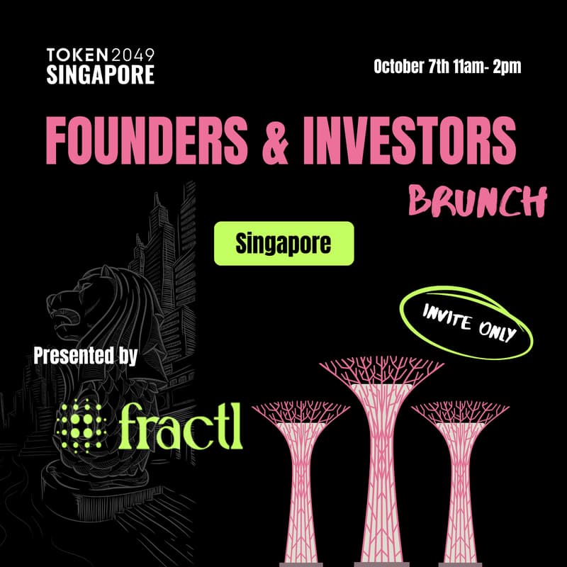Cover Image for Token2049 Singapore Founders & Investors Brunch ✨ (invite only)