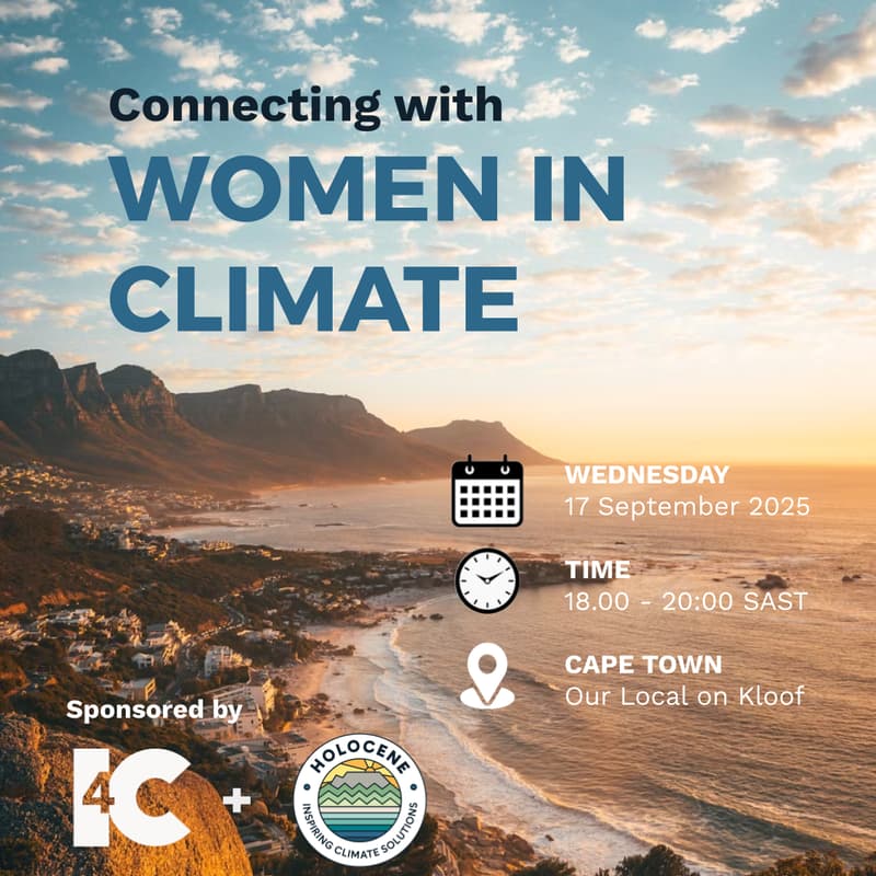 Cover Image for Women in Climate dinner hosted by Holocene and I4C