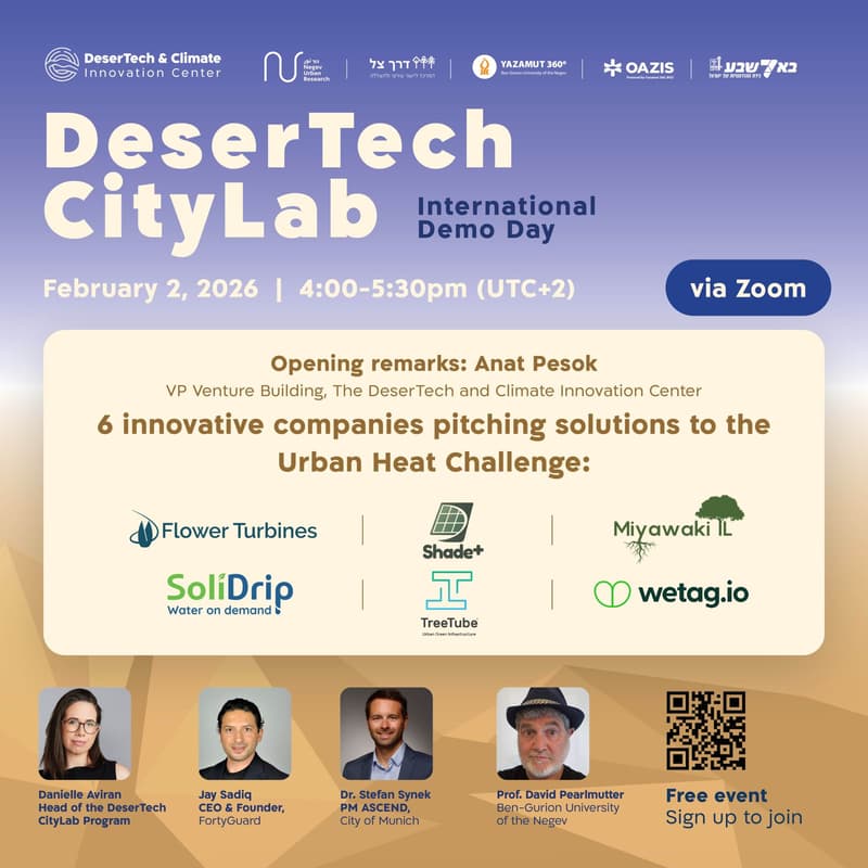 Cover Image for Virtual Demo Day- DeserTech CityLab Pilot Program (Zoom)