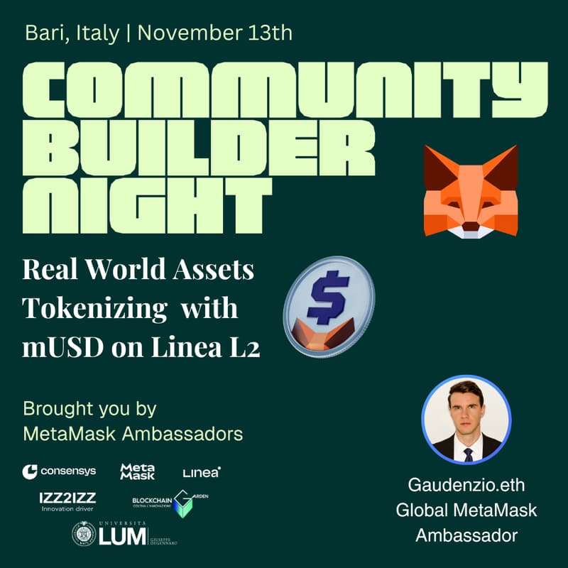 Cover Image for Community Builder Night Bari 🇮🇹 - Italy Edition