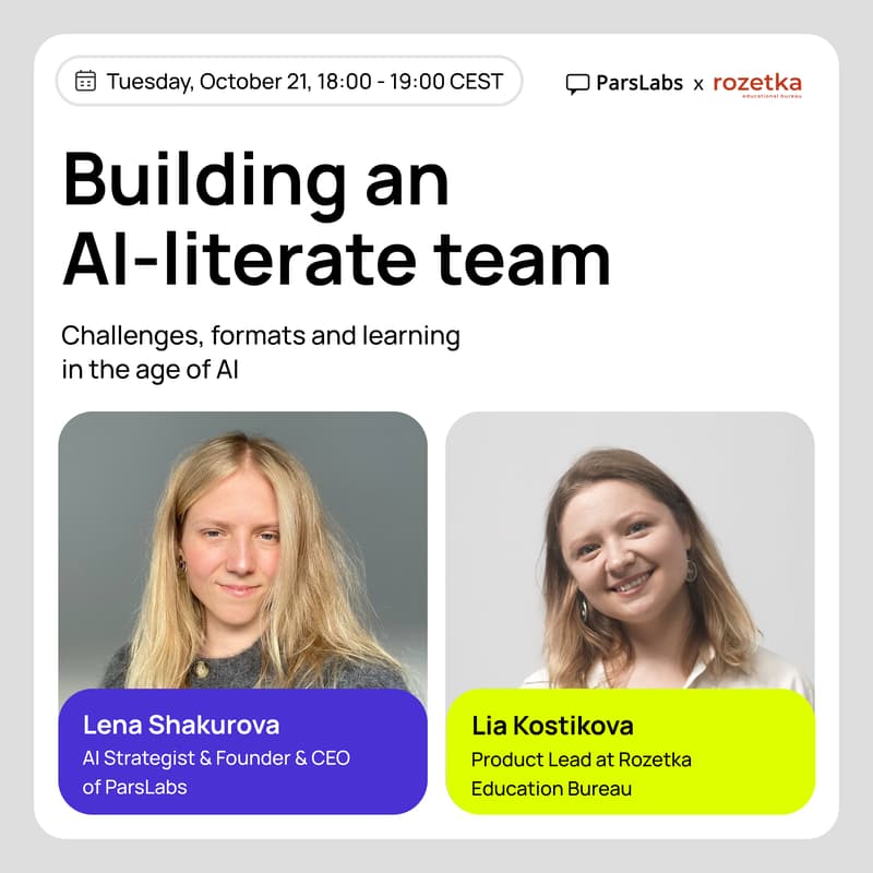 Cover Image for Building an AI-literate team: Challenges, formats and learning in the age of AI