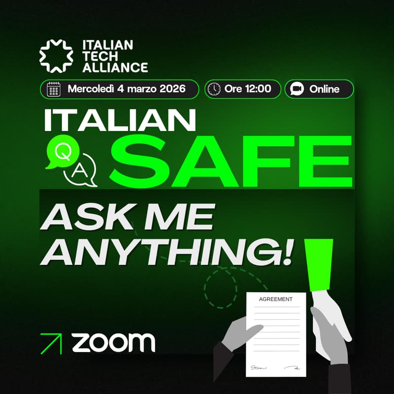 Cover Image for SAFE - Ask Me Anything | Italian Tech Alliance
