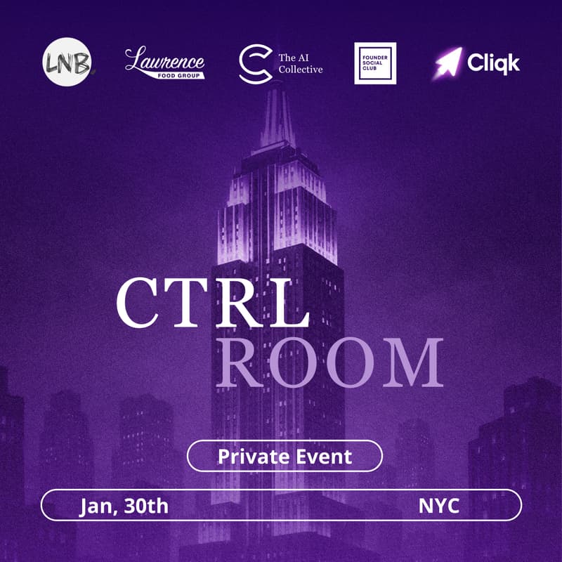 Cover Image for CTRL Room: A Private Gathering for Founders, Investors, and Creators